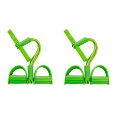 彩色瑜珈帶健身器材伸展踏板彈力帶 2件組, 年終，年終