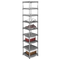 CleanArt Plus 裝飾鞋展示架 9 層灰色, 1個