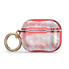 일렉토 Apple AirPods Pro 珍珠母貝 鑰匙圈 保護殼, 粉紅, APMOPC-PR, 1個