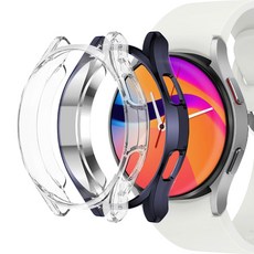 NUART Galaxy Watch 全覆蓋保護殼 2件組, 金屬 + 透明