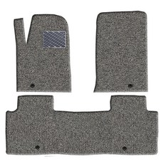 포시즌카매트 차량용 프리미엄 코일카매트 확장일체형 1+2열 3p, 쌍용 렉스턴 스포츠 (더뉴 및 칸포함) 2018년~, 그레이