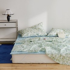 ARPEGGIO BASIC Seasoning 泡泡紗夏季涼被, 藍色