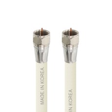 Soltop 韓國製白色天線 TV同軸類比手工線纜 3M, SOLTOP-459