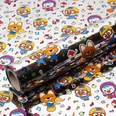 위드 뽀로로 증착롤 포장지 중 37.5cm x 12m, 실버, 1개