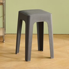 라라하우스 마리엔 사각 쿠션 스툴, 그레이, 1개