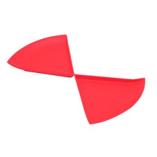 퍼센트 나눔 접시 20프로, 레드, 2개