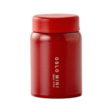 OSLO 迷你食物保溫罐, 紅色, 280ml, 1個