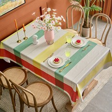 Market A 高級設計感防水桌布, TYPE2, 120 x 120 cm