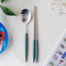 Bogen Eiffel Cutlery 銀色兒童餐具套組, 勺子+筷子, Olribeu