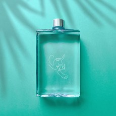 슬림 사각보틀, 22 키스(투명), 500ml, 1개