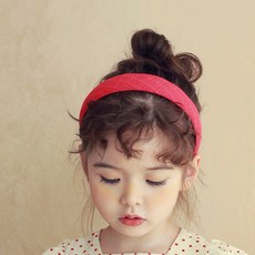 LuckyBambine 女童簡約棉質髮帶 兒童髮箍