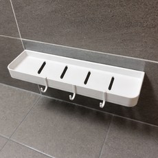 스프렉스 무타공 플로팅 욕실 선반, 화이트, 1개