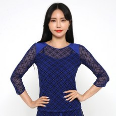 dancedome 商城花瓣寶石T恤 LDT25100, 藍色