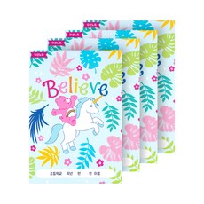 lucalab 彩虹熊小學用橫線筆記本4入組, 朋友, 1套