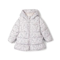 Perimitz 童款粉嫩花草可拆袖保暖鋪棉外套 P2142J05806