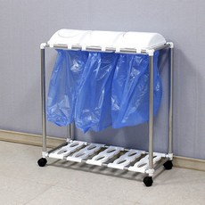 Sense2030 Swing 3格單層分類回收桶, 白色