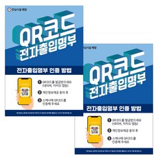 JEJEDECO 咖啡廳 餐廳 口罩佩戴 電子出入登記指南 海報 貼紙 210 x 297 mm, JCP040 電子出入登記認證指南, 2個