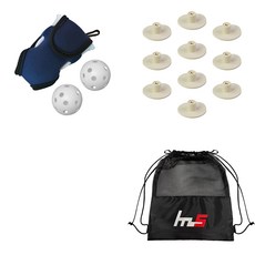 NAYASTYLE 高爾夫球袋 + TPE 高爾夫超短球釘 10入 + 球袋組 GFYP-134-2+168-1PU, 混和顏色