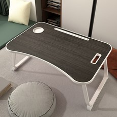 라운드 테두리 손잡이 홀더 책상, 베이직 블랙