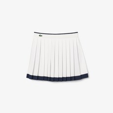 라코스테 여성용 테니스 티핑 플리츠 미니 스커트 JF8576-55G