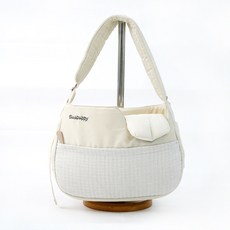 REDPUPPY 狗狗 Haven 寵物斜背包, 1個, 牛奶米色