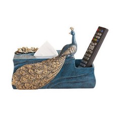 Jcp JH公司孔雀紙巾盒, 深綠色, 1個