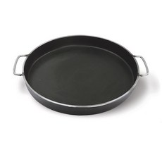 雙耳鐵板燒烤盤 6mm, 400 x 55 毫米, 1個