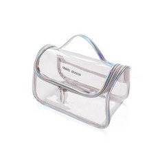 邊緣配色PVC透明化妝包