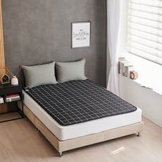 한일의료기매트 전자파안심 EMF 탄소열선 전기매트 HI-401, 스퀘어블랙, 더블(140 x 200 cm)