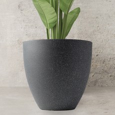 Dometopia 居家園藝室內設計花盆, 黑色, 1個