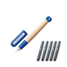 德國 LAMY ABC 鋼筆 + 5入卡式墨水管套組, A, blue