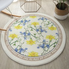 위더홈 브라이트 플라워 가든 러그