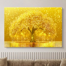인메이블 02 AGD 황금별나무 그림 액자 방문설치, 캔버스액자