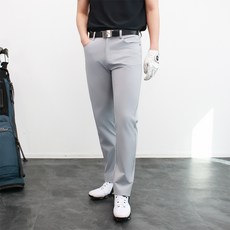 CONFIAR 男士後腰鬆緊帶直筒高爾夫褲 TC2048