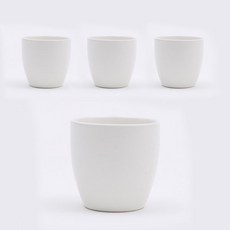 ERATO 鵝卵石陶瓷水杯 280ml, 白色, 4個