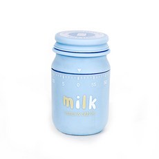 粉彩牛奶瓶定時器, 藍色, 1個