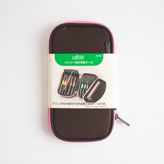 Clover 可樂牌 yarna Amure 鉤針盒 55-943, 棕色, 1個