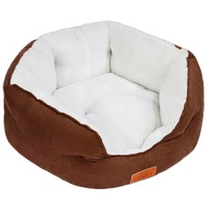 반려동물 둥둥펫 폭신 볼륨 방석, 브라운, 1개