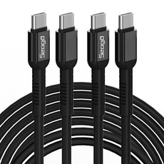서가 메탈 고강도 초고속 충전 케이블 C to C PD 60W, 3m, 블랙, 2개 3m, 블랙, 2개