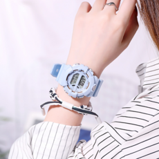 逍遙商會 防水 學生 軍人 運動手錶, 天空藍, 1個