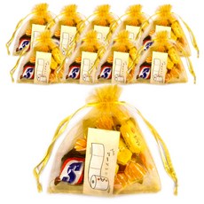 薄荷棒幸運的合格祈願金色口袋零食禮盒組, 10份