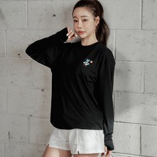 튜브트리 여성용 핏조절 래쉬가드 스트링 롱슬리브 B9204