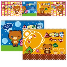 Style 害羞熊素描本 6p 隨機出貨, 20張