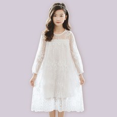 Edgeland 女童白色女孩洋裝