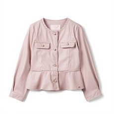 Perimitz 女童斜紋軟呢皮夾克 P2132J05410