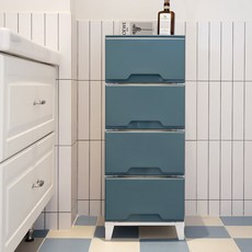 보노하우스 위클리 서랍장, 네이비, 4단