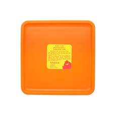 lollaland 孩童方形餐盤, 橘色, 餐盤