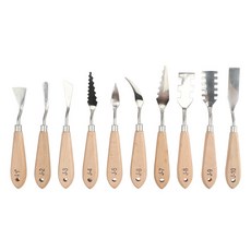 벨리안 전문가용 유화 아크릴 불규칙 스크레이퍼 파렛트 나이프 세트, 1세트