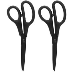 Tamsaa 辦公用 塗層剪刀, 黑色, 2個