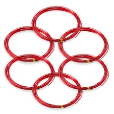 코히모 알루미늄 공예용 와이어 2mm x 5m 3W170, 6개, 레드